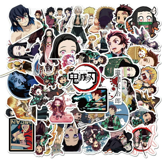 Demon Slayer Kimetsu no Yaiba Anime Stickers Vinyl Decals Laptop Wall Graffiti
